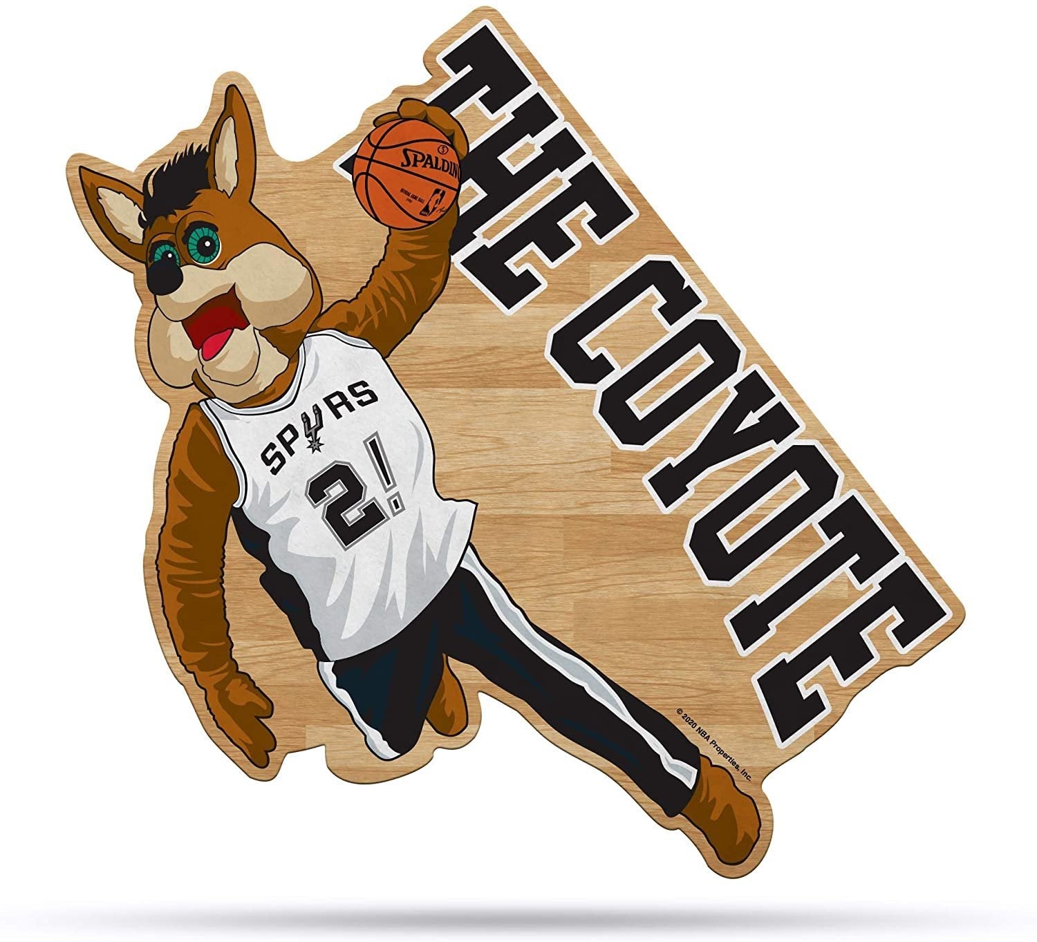 San Antonio Spurs 18" Mascot Shape Pennant Soft Felt 1