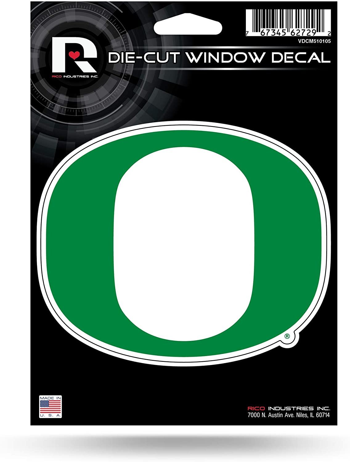 University of Oregon Ducks 5 Inch Sticker Decal Flat Vinyl Full Adhesive Backing 1