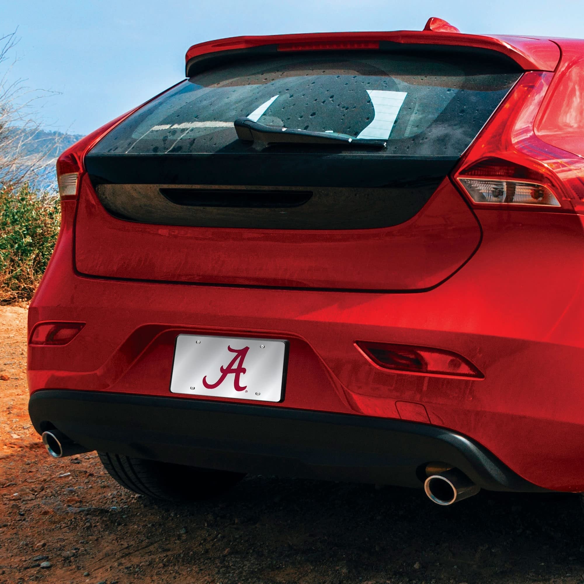 University of Alabama Crimson Tide Premium Laser Cut Tag License Plate, Mirrored Acrylic Inlaid, 12x6 Inch 3