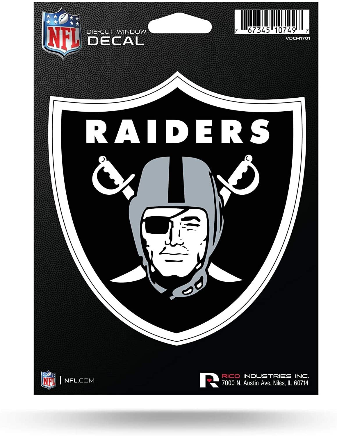 Las Vegas Raiders 5 Inch Die Cut Flat Vinyl Decal Sticker Adhesive Backing 1
