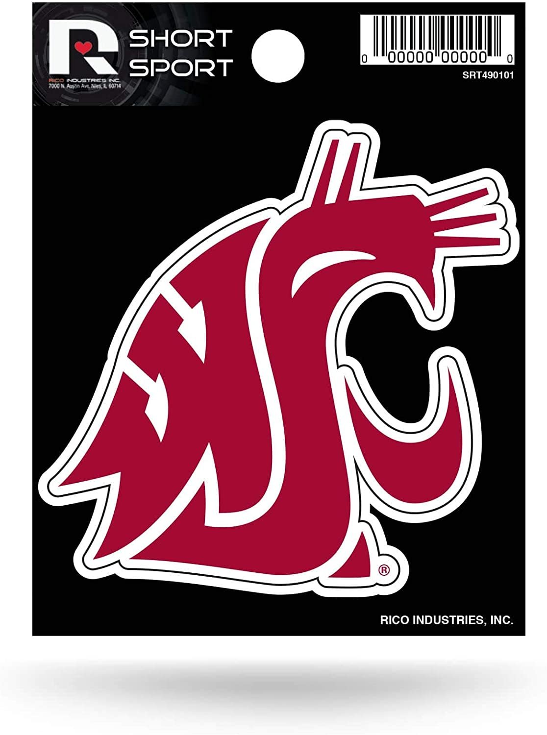 Washington State University Cougars 3 Inch Decal Sticker Flat Vinyl Die Cut Auto Home