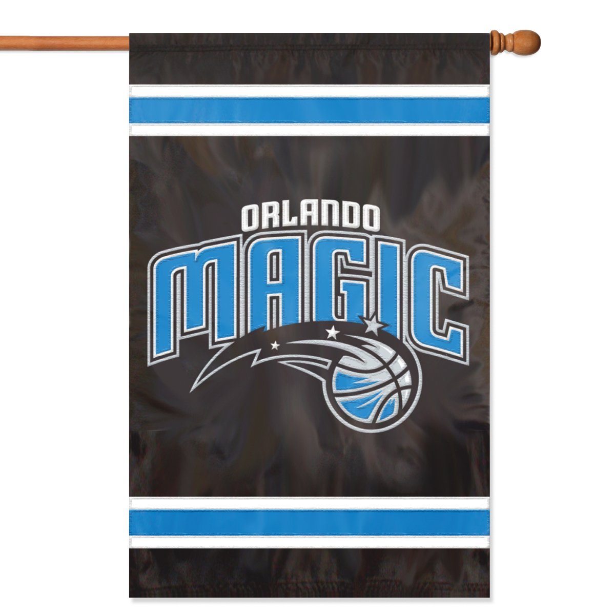 Orlando Magic Premium House Banner Flag, Applique Embroidered, Double Sided, 44x28 Inch 1