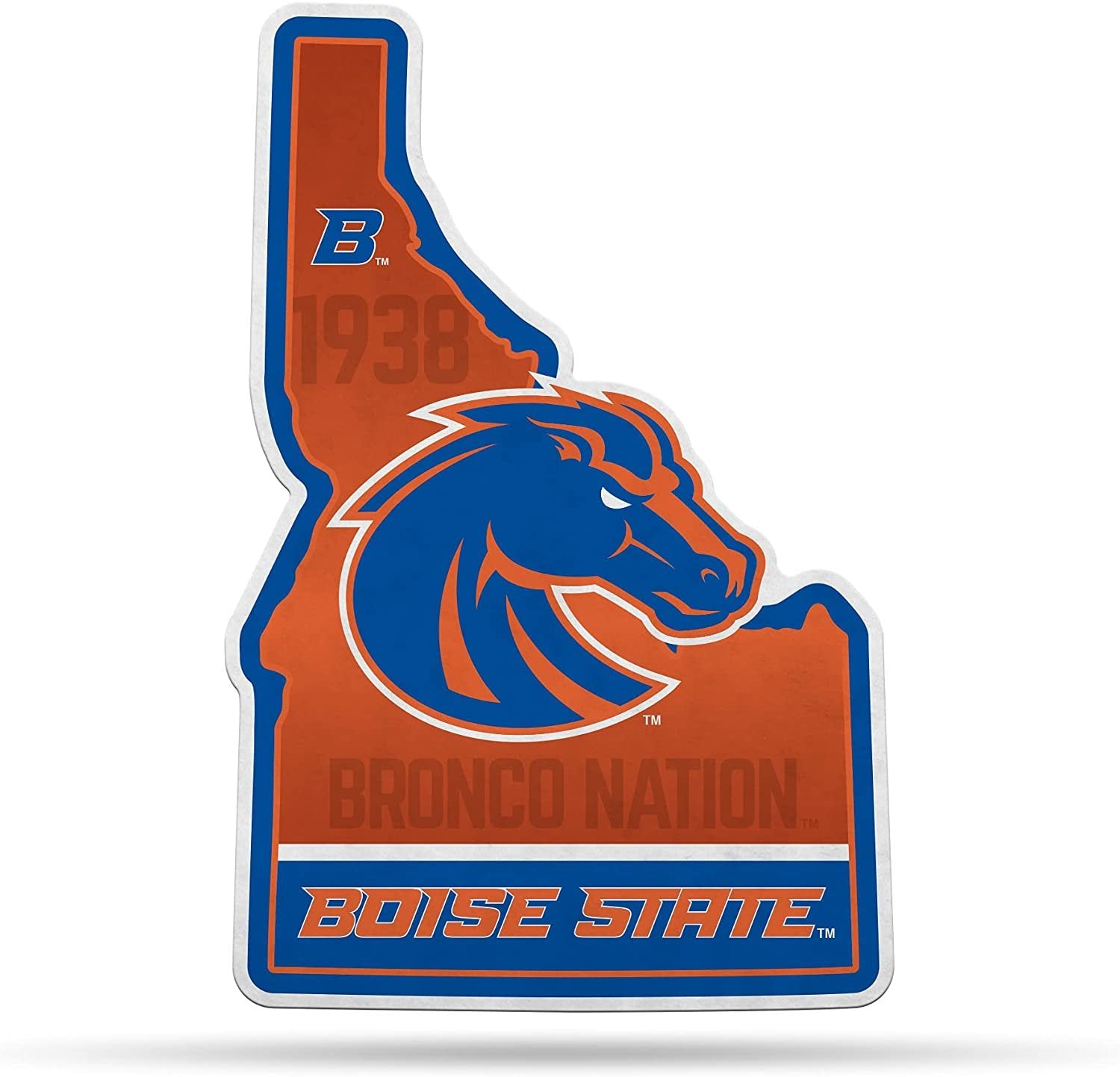 Boise State Broncos Pennant State Shape 18 Inch Soft Felt University of