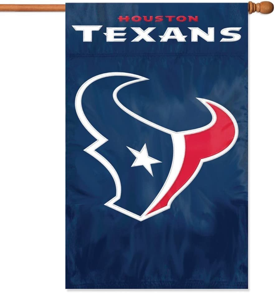Houston Texans Applique Banner Flag 28x44 1