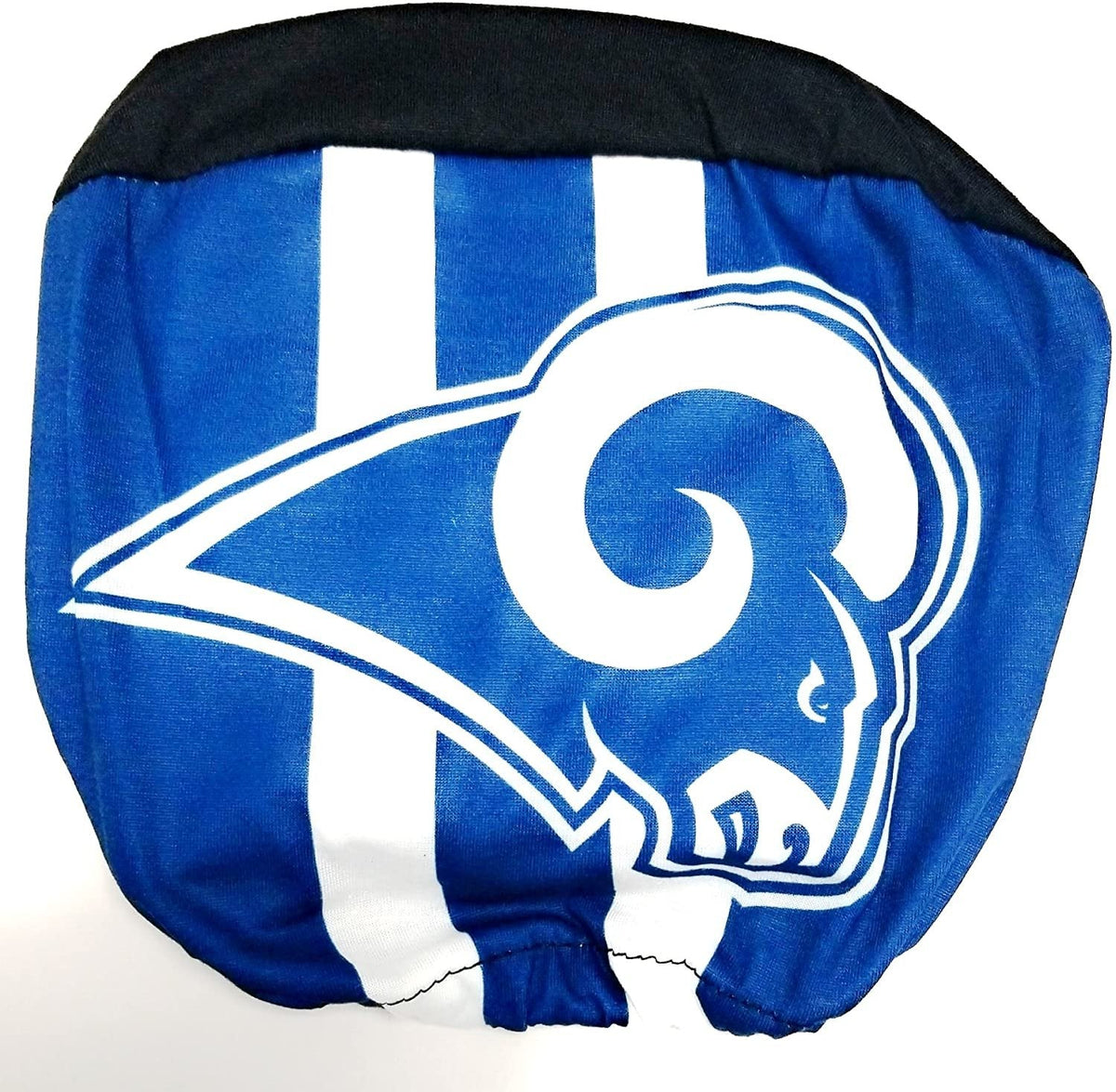 Los Angeles Rams Pair of Premium Auto Head Rest Covers, Full Color Printed, Elastic, 14x10 Inch 1
