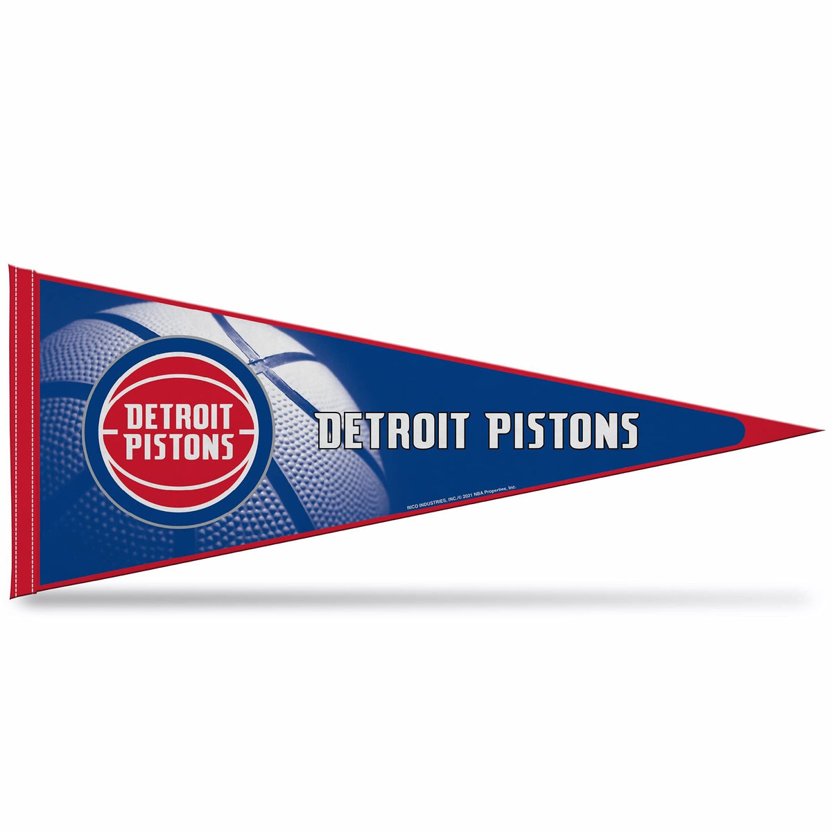 Detroit Pistons Pennant 12x30 Inch Soft Felt 1