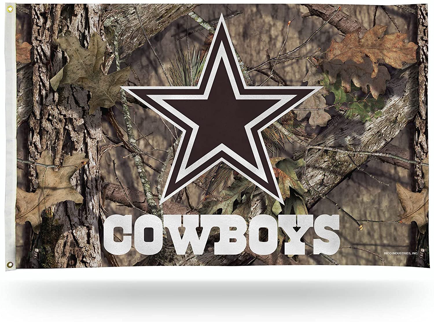 Dallas Cowboys Premium 3x5 Feet Flag Banner, Mossy Oak Camo, Metal Grommets, Outdoor or Indoor, Single Sided 1