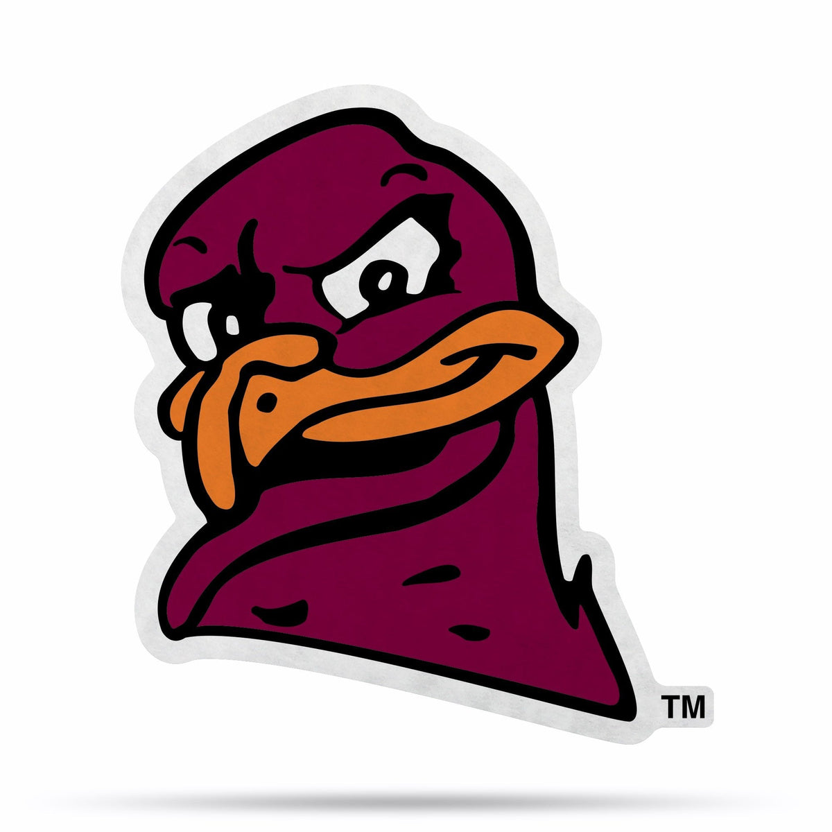 Virginia Tech Hokies Pennant Mascot Design Shape Cut 18 Inch 1