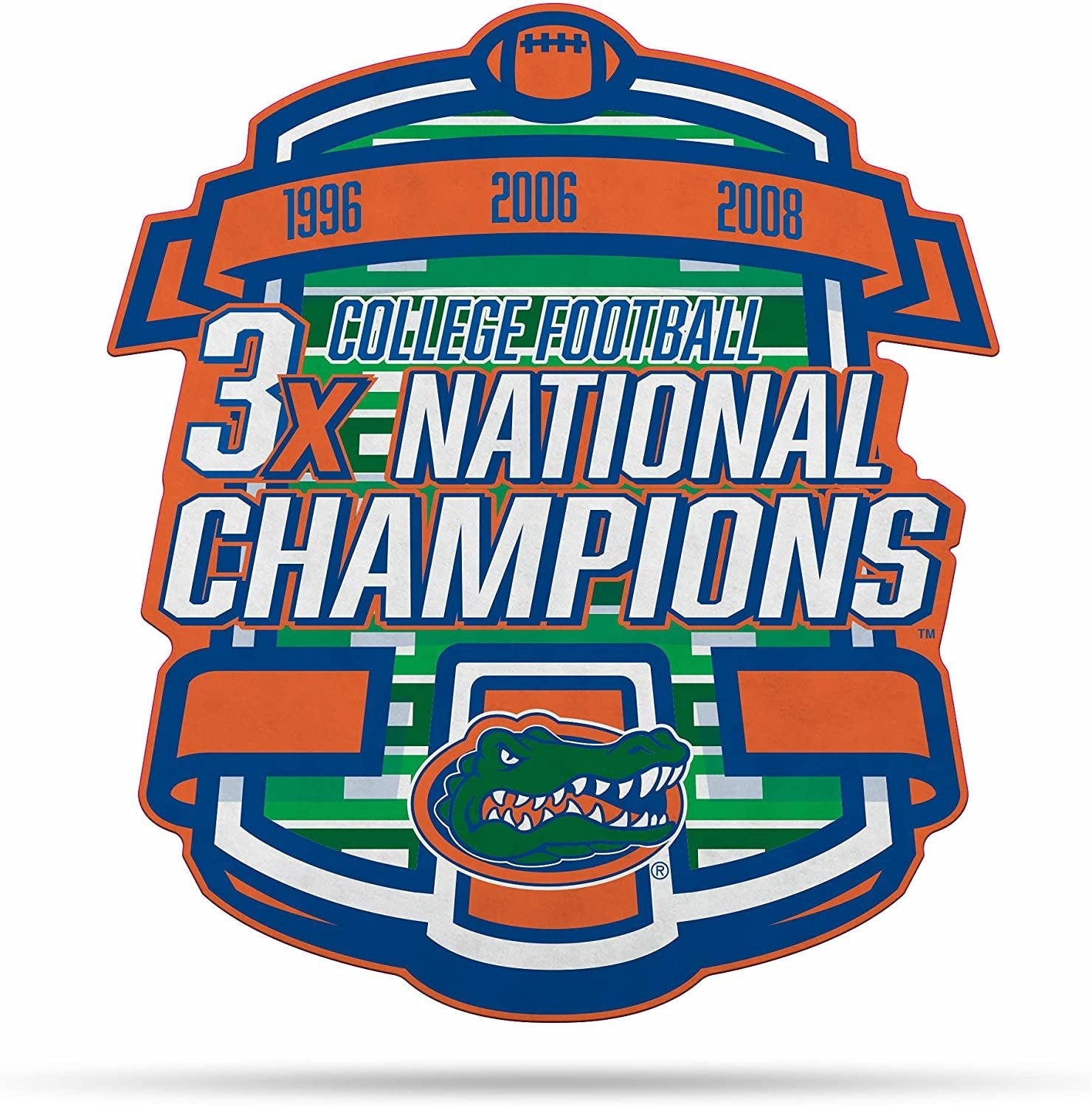 Florida Gators 3X Champions Pennant 18 Inch Soft Felt University of 1