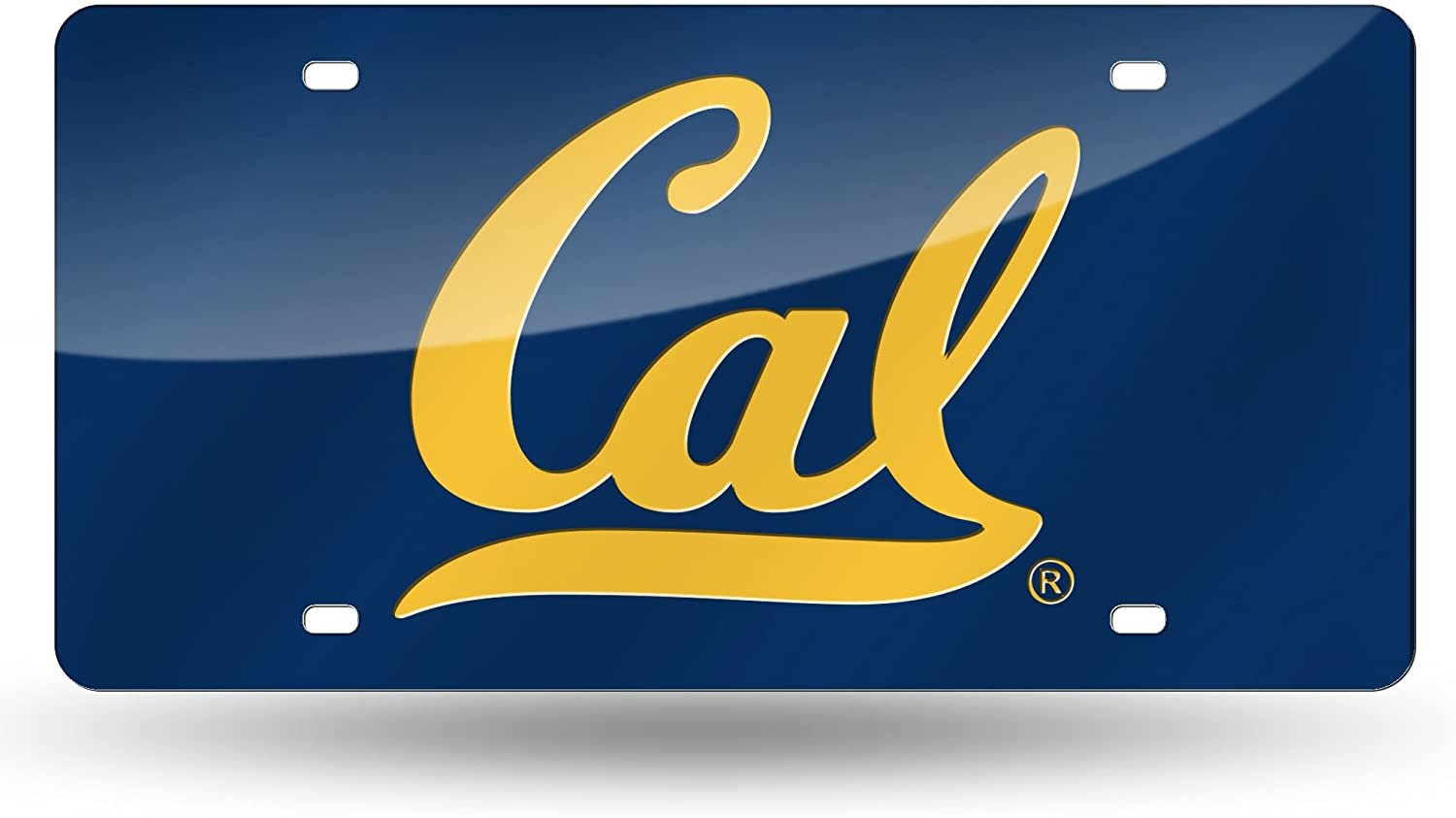 University of California Golden Bears Cal Berkley Premium Laser Cut Tag License Plate, Mirrored Acrylic Inlaid, 12x6 Inch 1