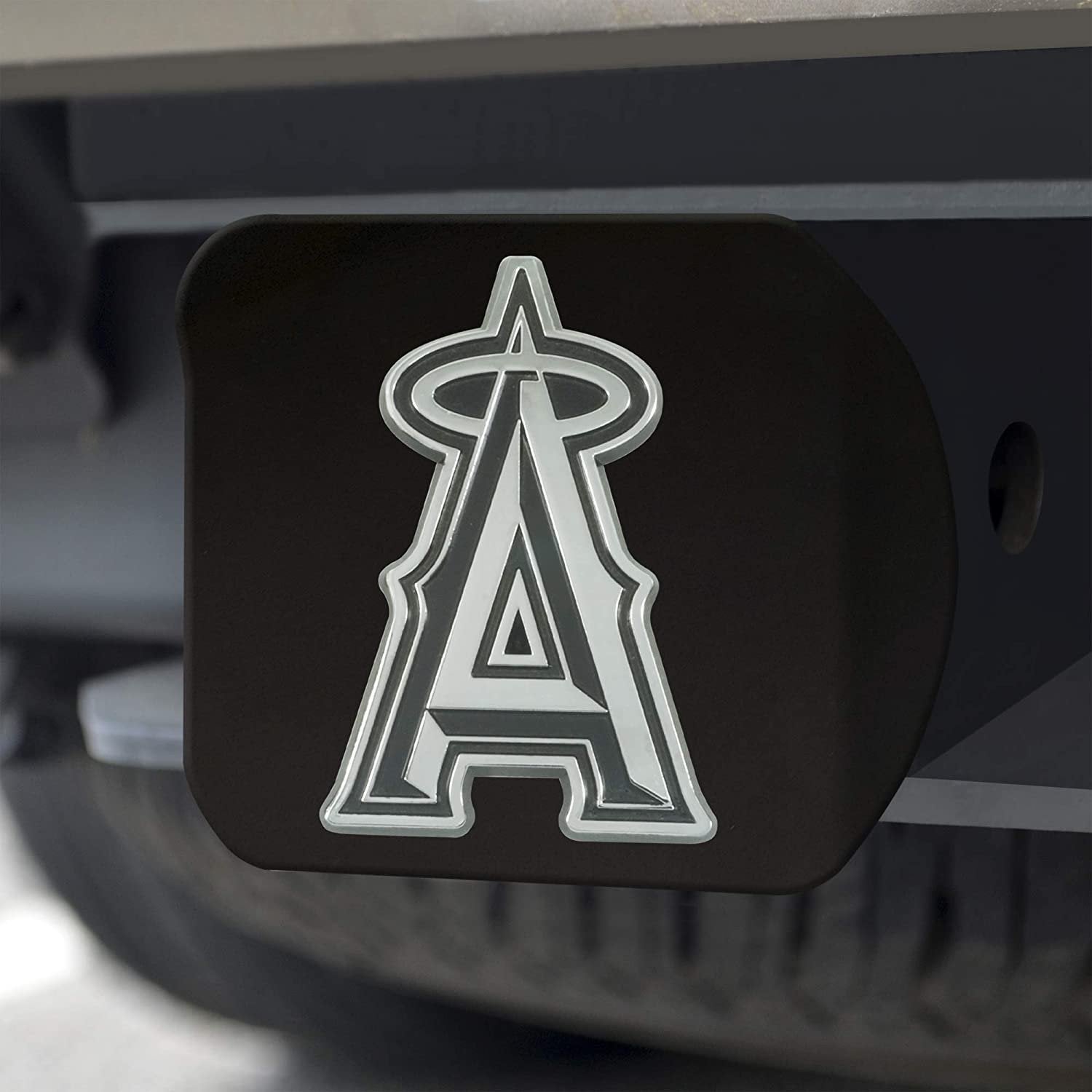 FANMATS 26607 MLB - Los Angeles Angels Hitch Cover - Black