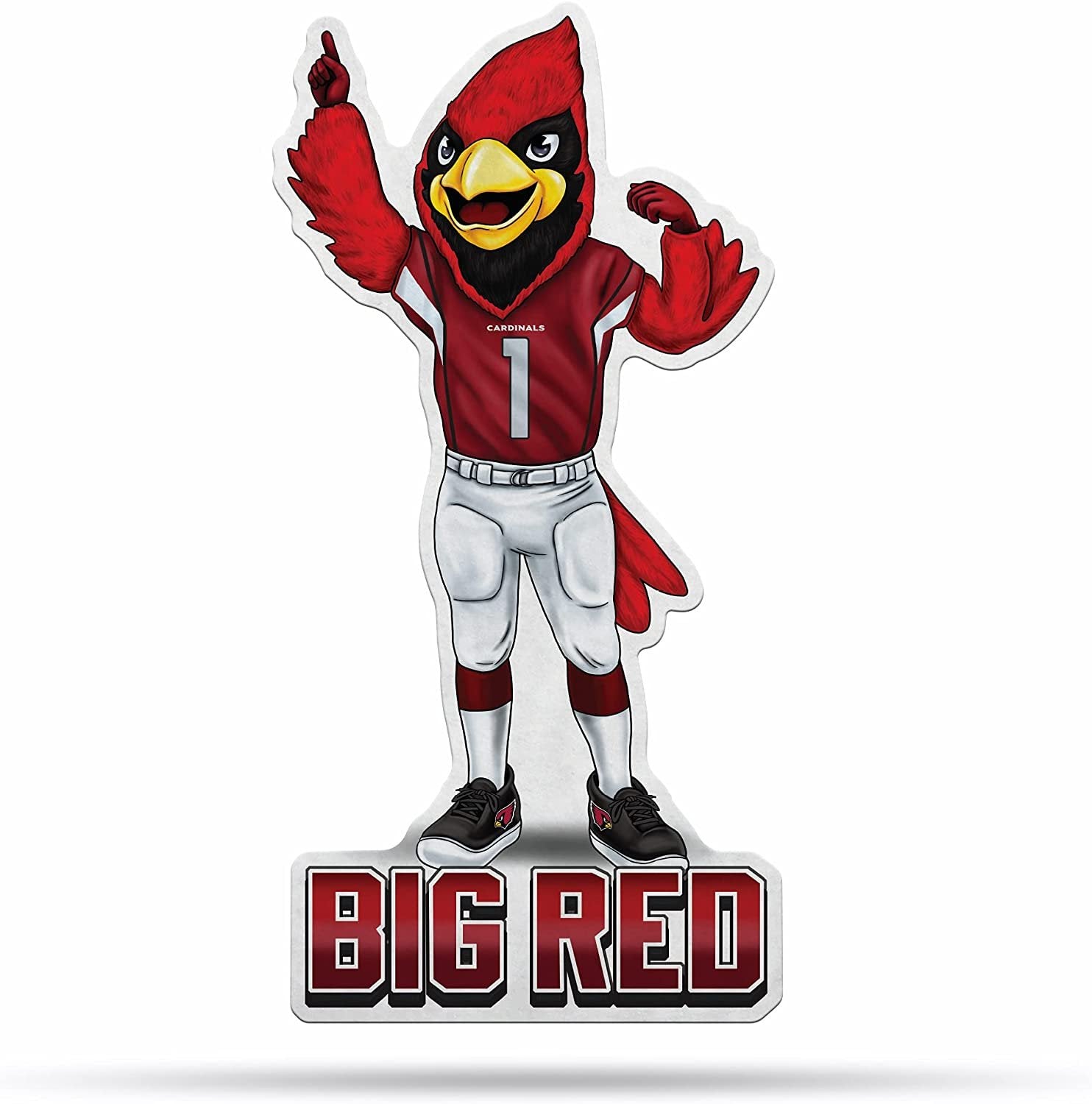 Arizona Cardinals Pennant Mascot Logo 18 Inch Soft Felt
