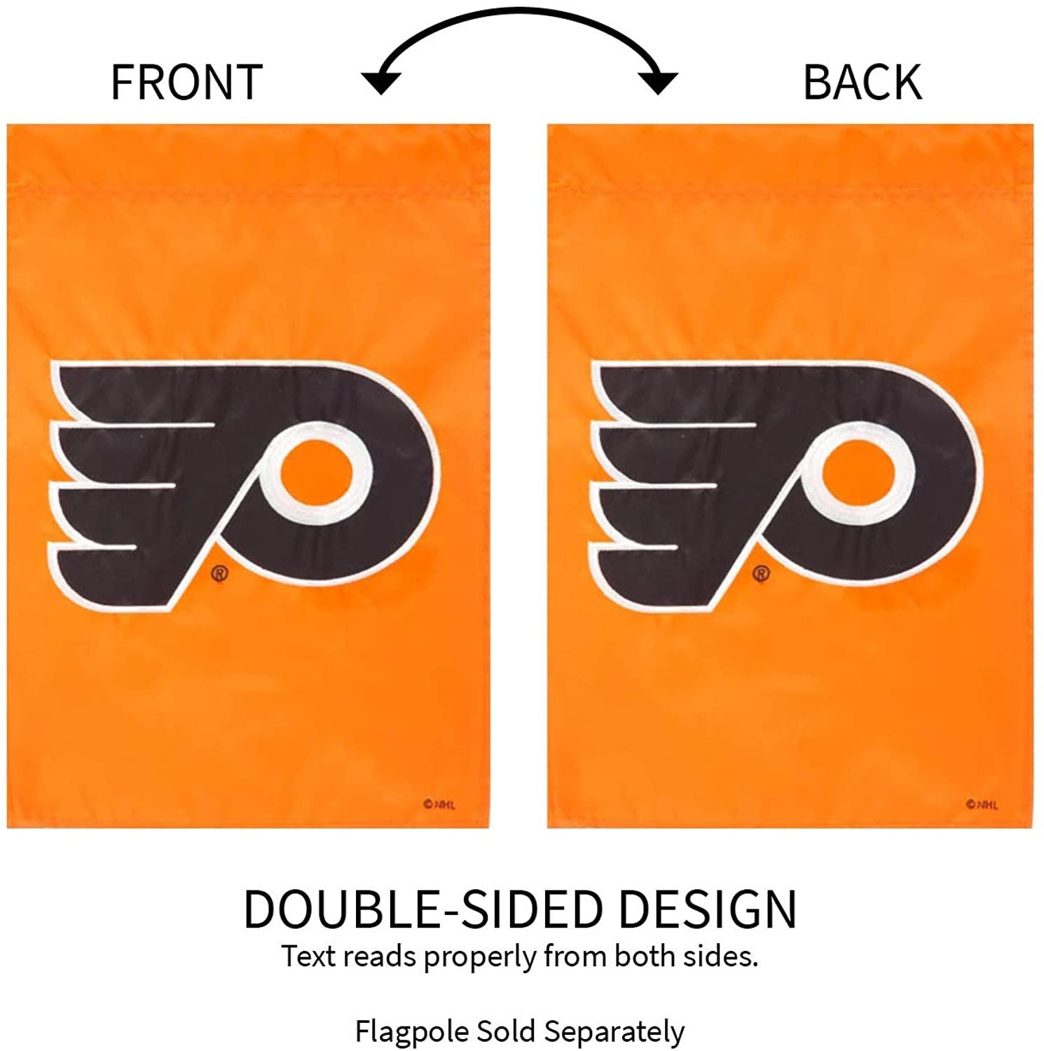 Philadelphia Flyers Premium Garden Flag Banner, Double Sided, Emroidered, 13x18 Inch 4