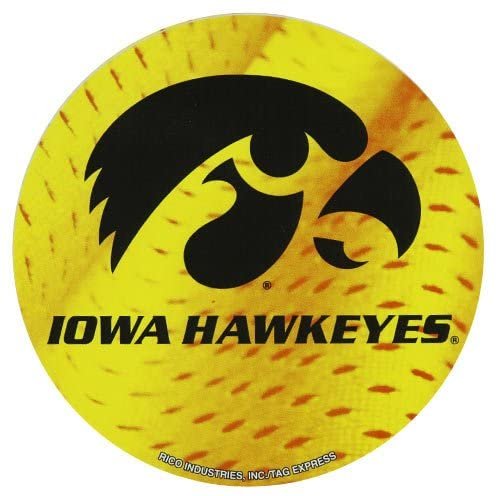 Iowa Hawkeyes 4.5" Team Logo Round Vinyl Decal 2