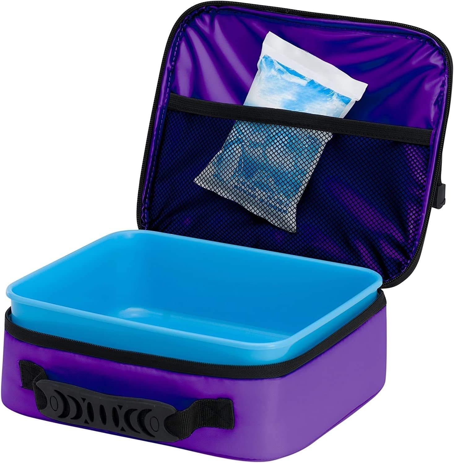Orlando City FC Lunchbox Kit, MLS, Lunch Kit, Purple, 10x3x8 Inches, Zipper Close, Cooltime Design 2