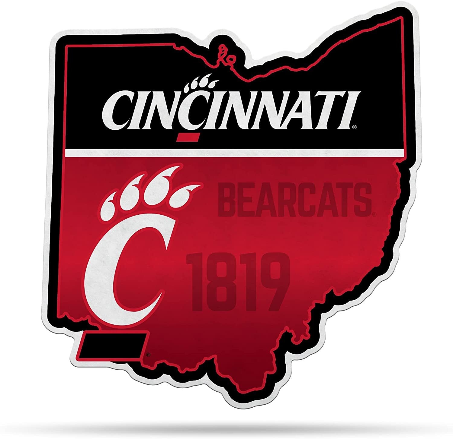 Cincinnati Bearcats Pennant State Shape 18 Inch Soft Felt University of
