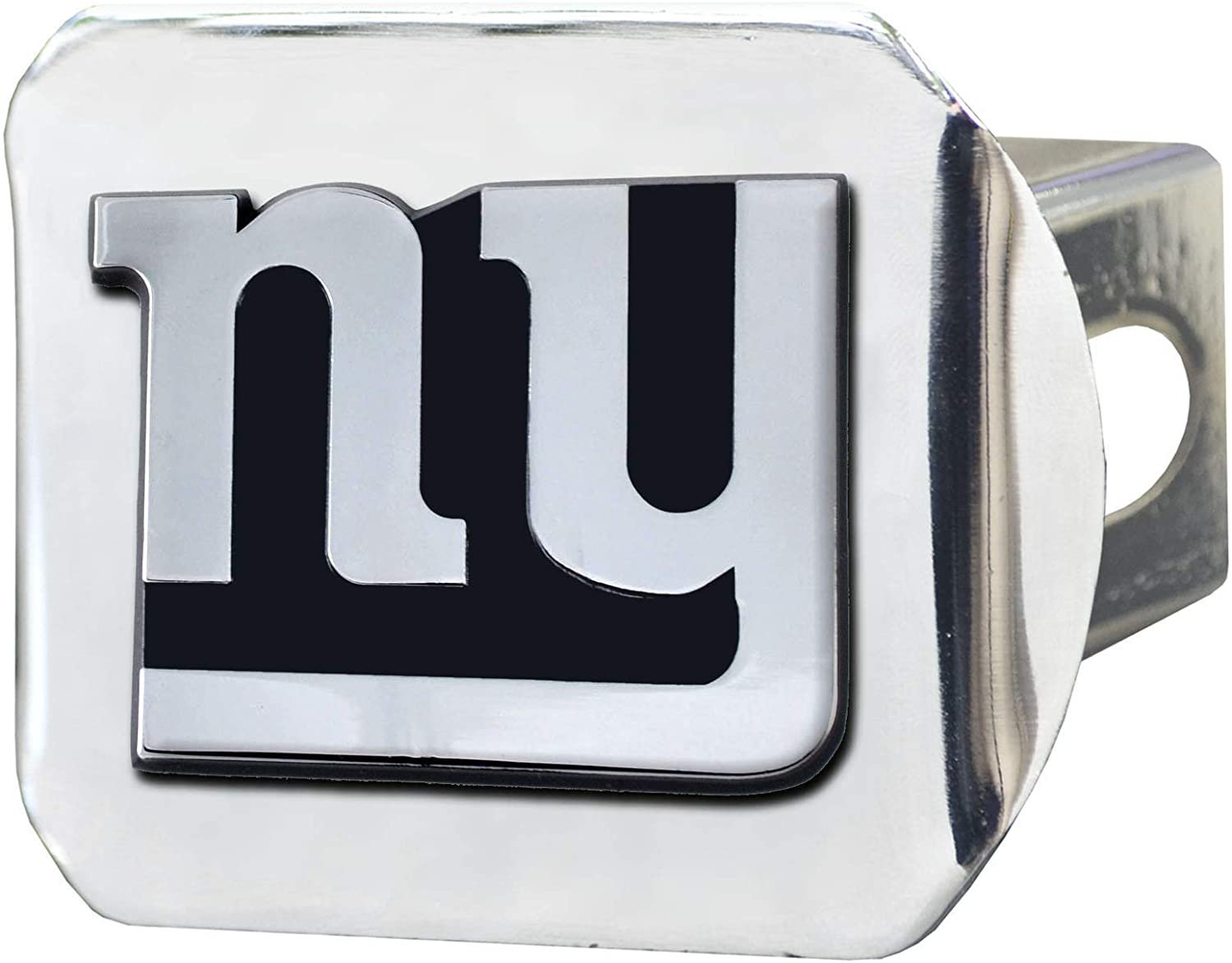 New York Giants Hitch Cover Solid Metal with Raised Chrome Metal Emblem 2" Square Type III