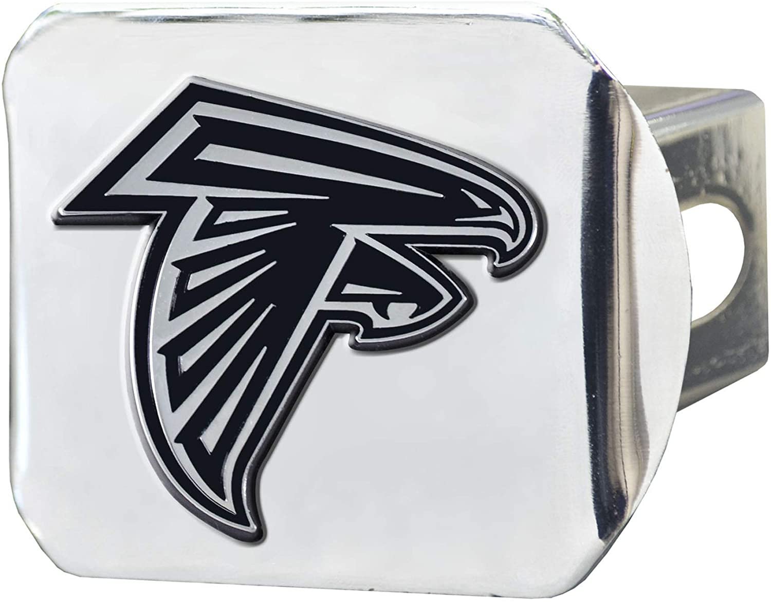 Atlanta Falcons Hitch Cover Solid Metal with Chrome Metal Emblem 2" Square Type III 1