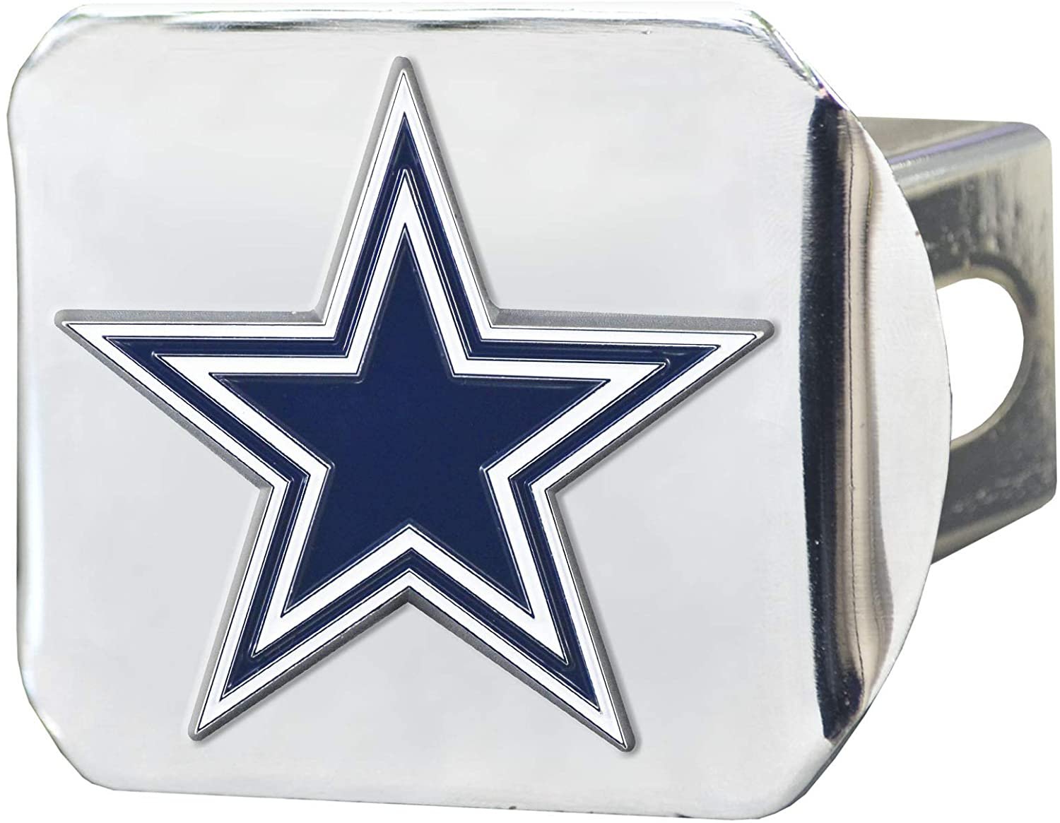 Dallas Cowboys Hitch Cover Solid Metal with Raised Color Metal Emblem 2" Square Type III
