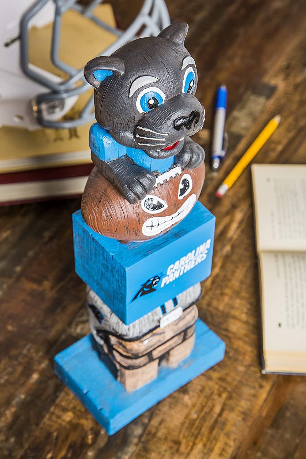 Carolina Panthers 16 Inch Tiki Totem Garden Statue Resin Outdoor Decoration 3