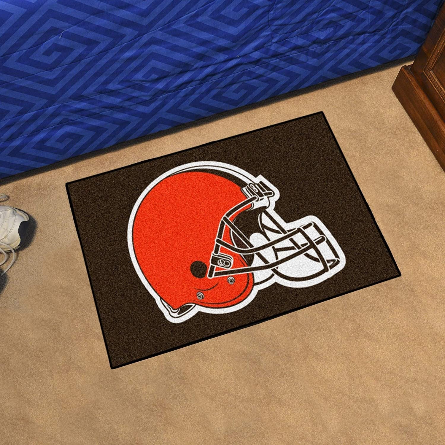 Cleveland Browns Floor Mat Area Rug, 20x30 Inch, Nylon, Anti-Skid Backing 2