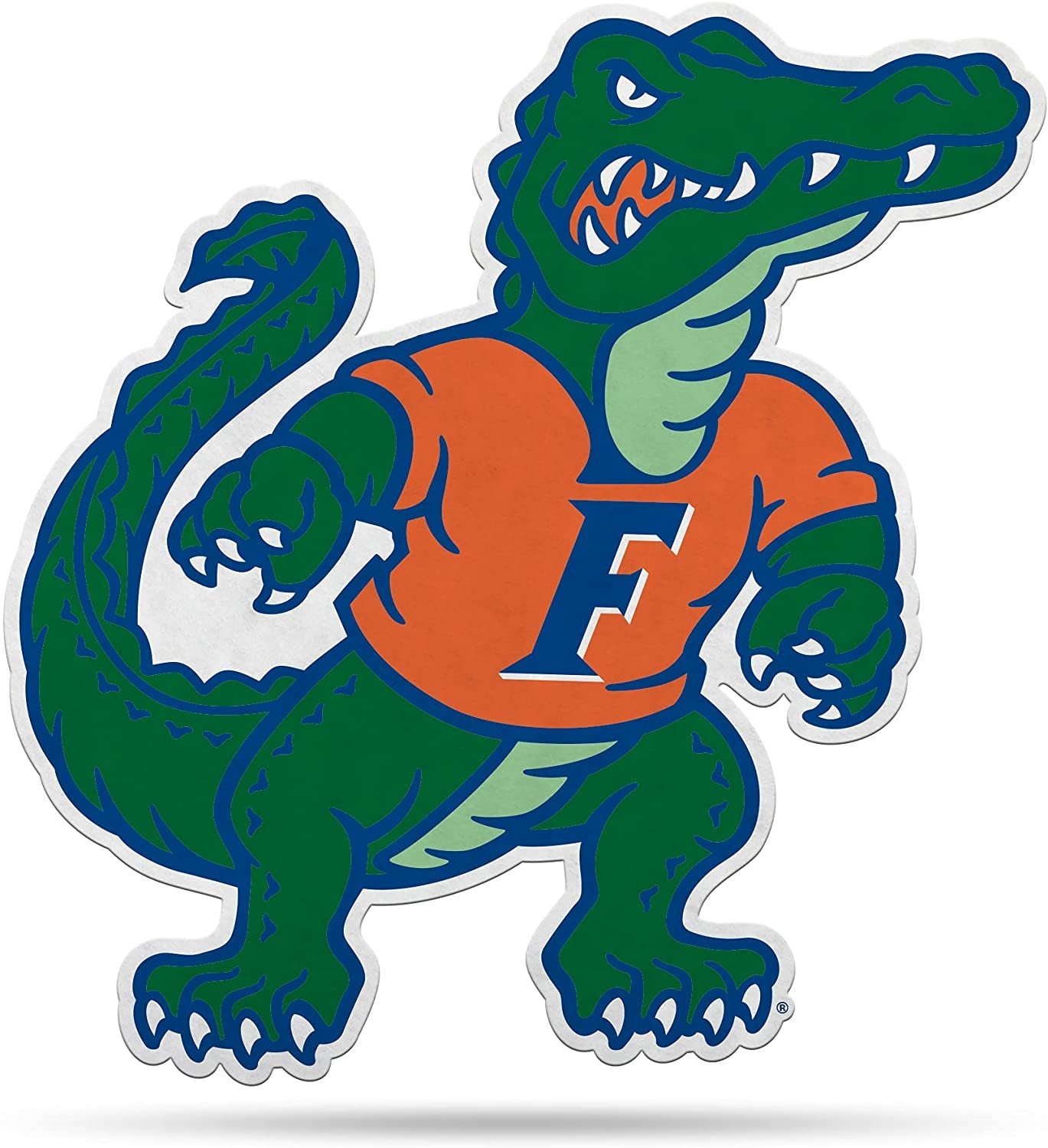 Rico Industries NCAA Florida Gators Shape Cut Mascot Pennant - Home, Living Room, Bedroom, Mancave Decor - Soft Felt Material - Made