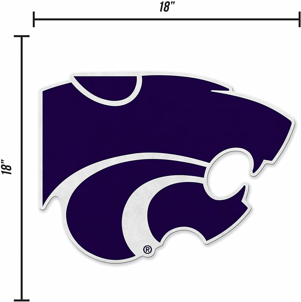 Kansas State University Wildcats Soft Felt Pennant, Primary Design, Shape Cut, 18 Inch, Easy To Hang 5