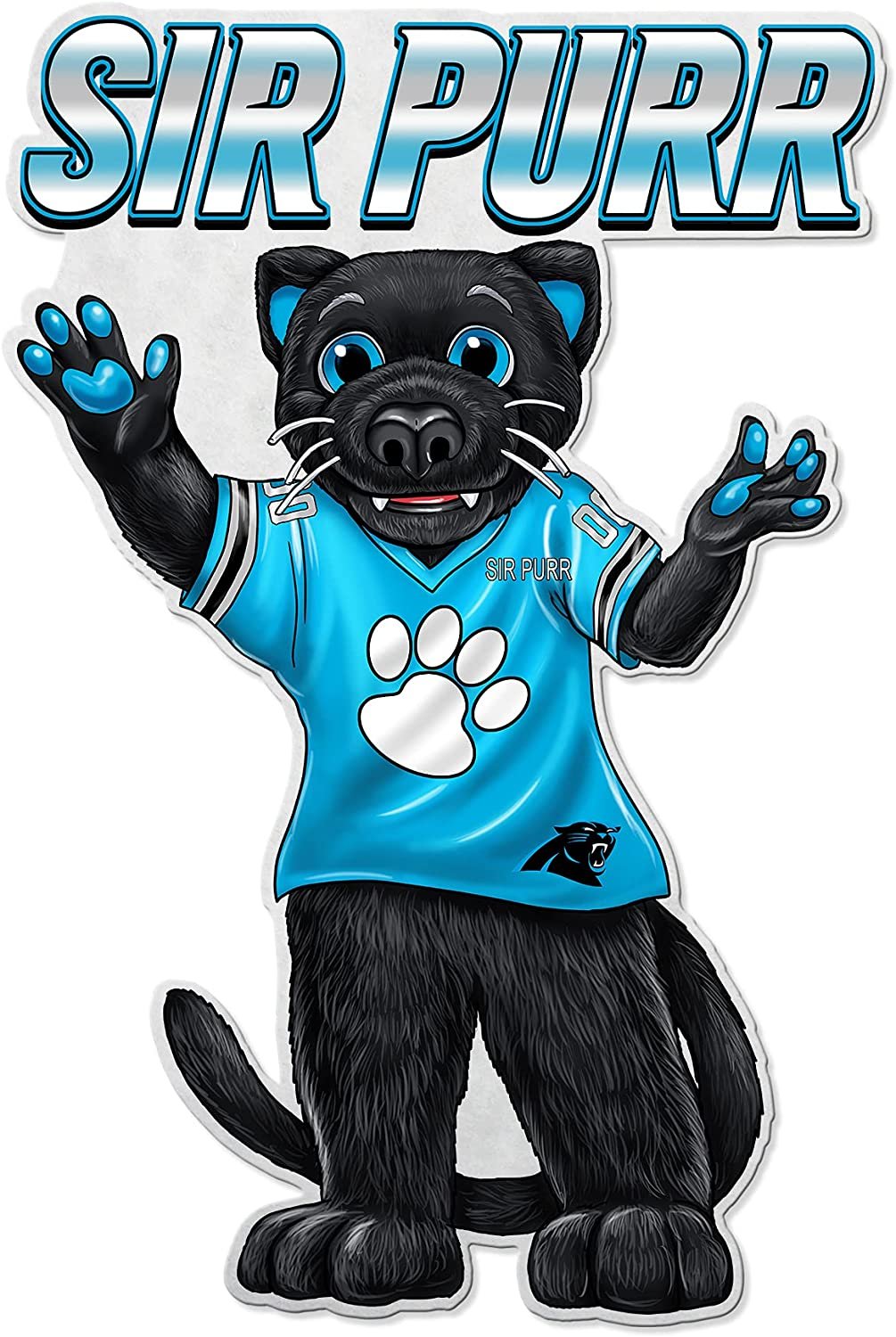 Carolina Panthers Pennant Mascot Logo 18 Inch Soft Felt 1