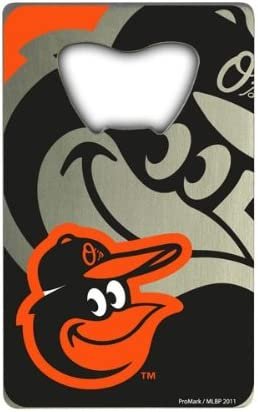 Baltimore Orioles Heavy Duty Metal Bottle Opener Credit Card Size 2 x 3.25 Inch