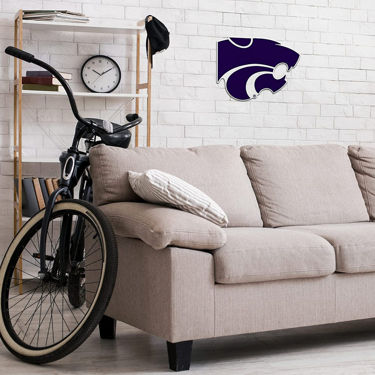 Kansas State University Wildcats Soft Felt Pennant, Primary Design, Shape Cut, 18 Inch, Easy To Hang 3