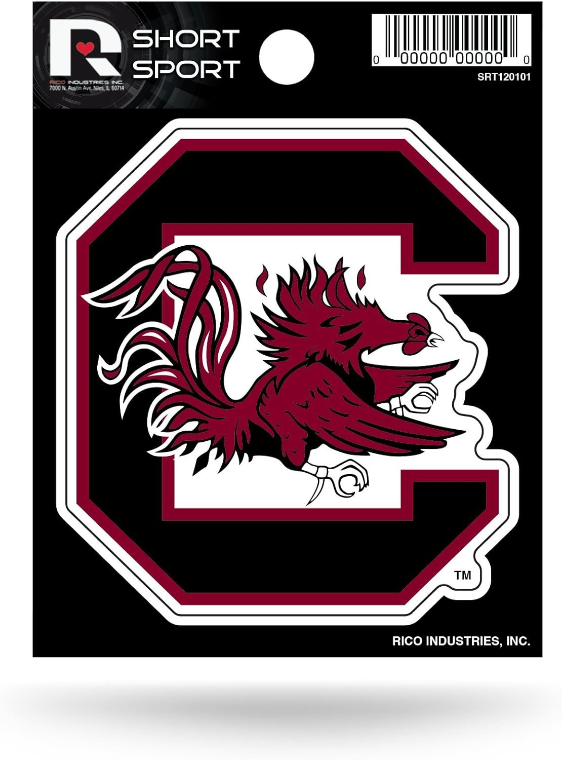 University of South Carolina Gamecocks 3 Inch Decal Sticker Die Cut Flat Vinyl Full Adhesive Backing