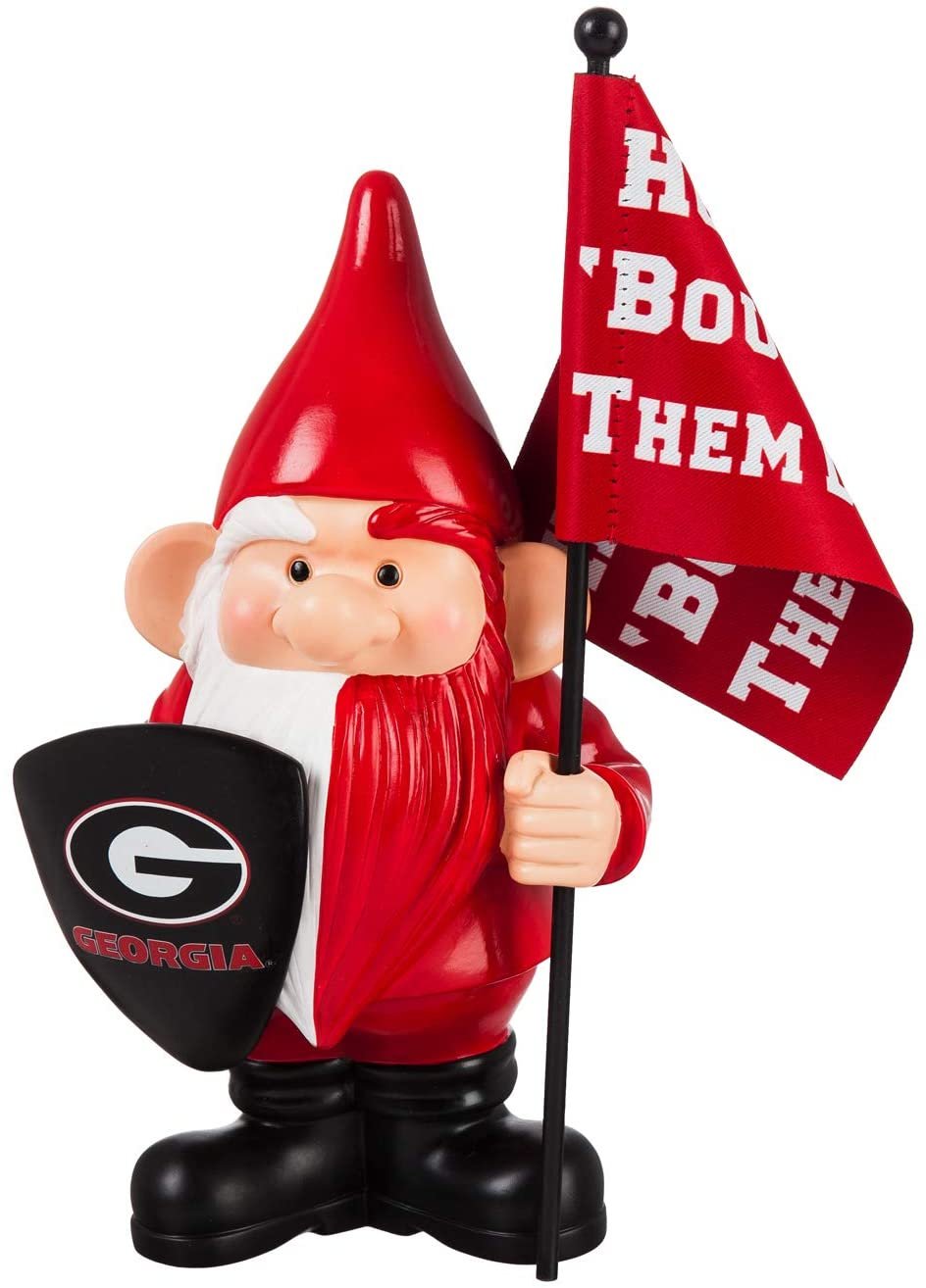 University of Georgia Bulldogs 10 Inch Outdoor Garden Gnome, Includes Team Flag 2