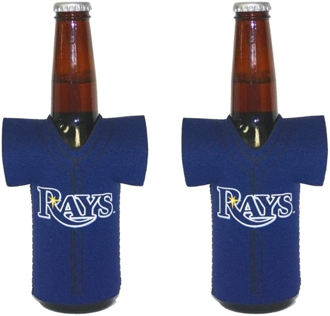Tampa Bay Rays Neoprene Bottle Beverage Insulator, Jersey Style, Cooler, 2 Pieces 1