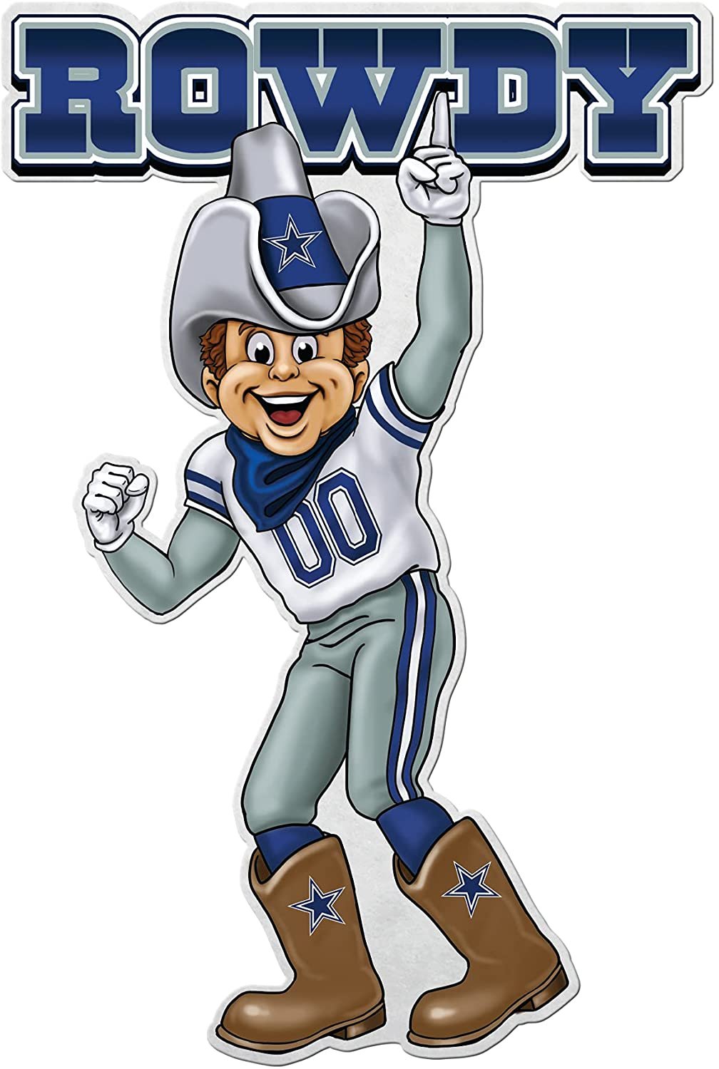 Dallas Cowboys 18" Mascot Shape Pennant Soft Felt