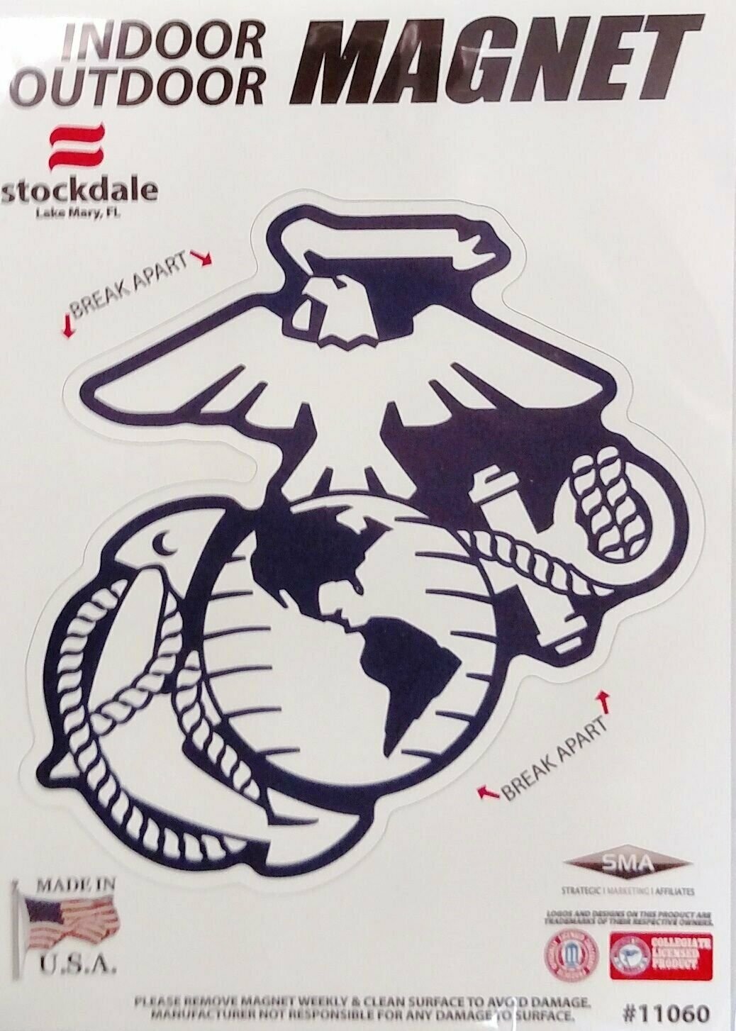 Stockdale Marines New Logo SD11060 5" Magnet Vinyl Heavy Duty Auto Home United States Military 1