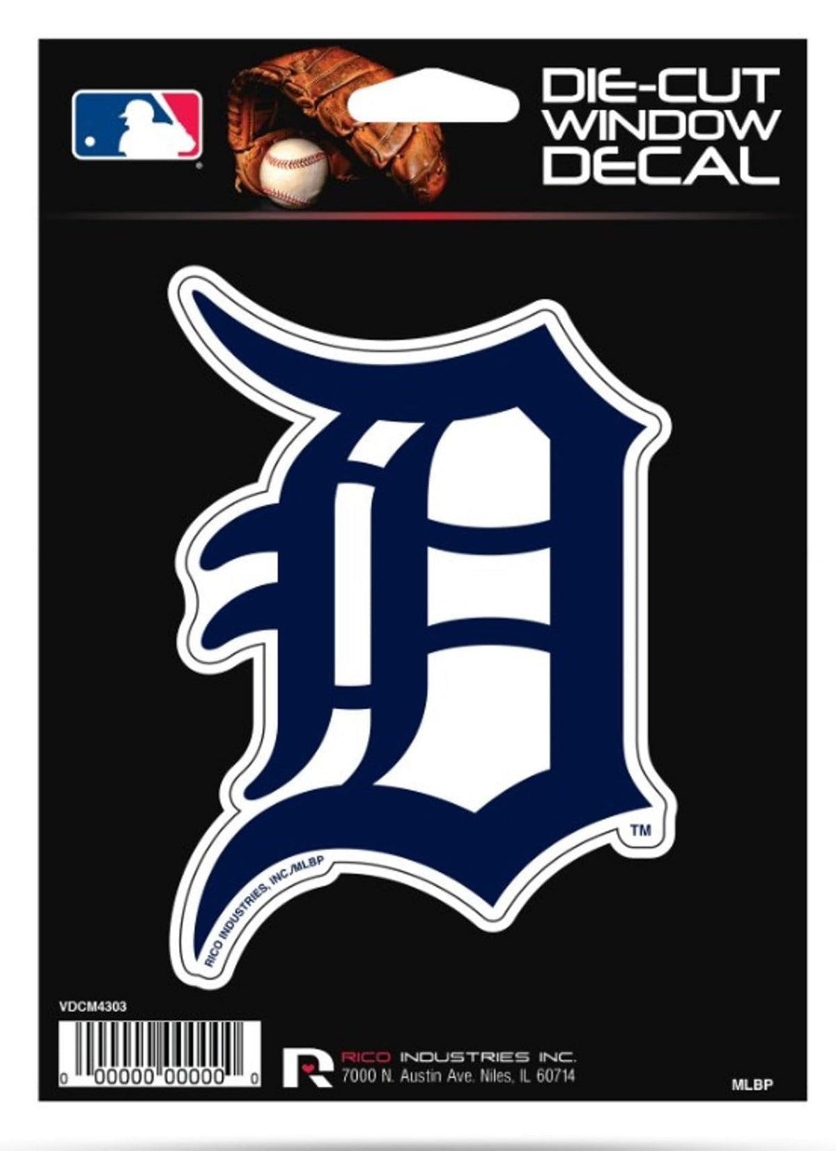 Rico MLB Detroit Tigers Medium Die Cut Decal 1