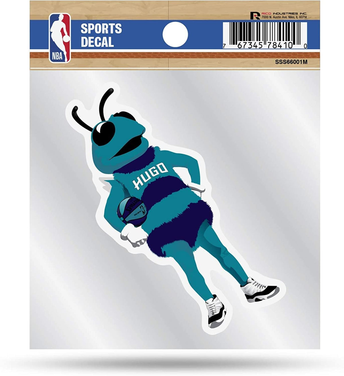 Charlotte Hornets 4x4 Decal Sticker Mascot Logo Premium with Clear Backing Flat Vinyl Auto Home NBA 1