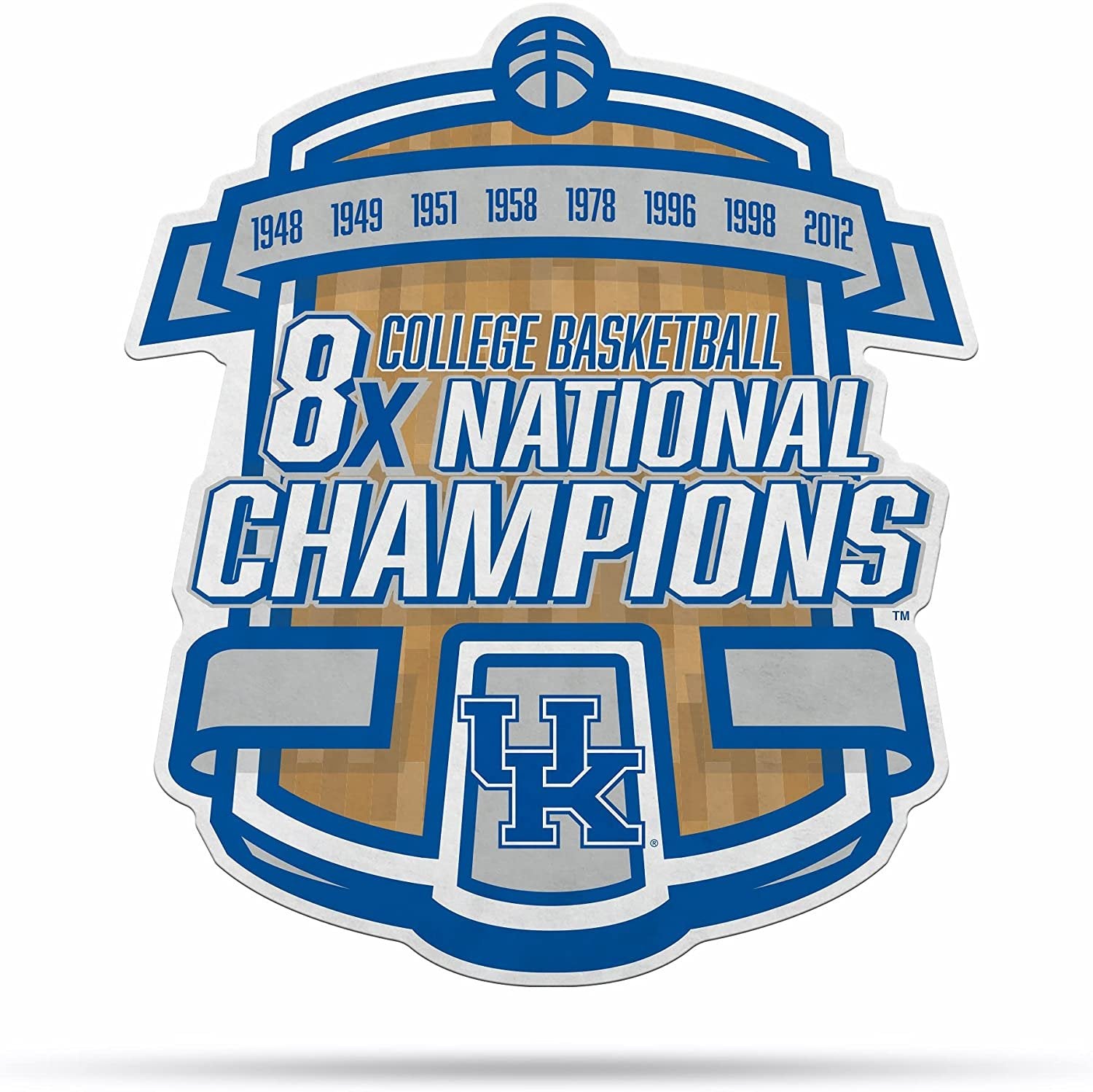 University of Kentucky Wildcats 8-Time Champions Soft Felt Pennant, Shape Cut, 18 Inch, Easy To Hang 1