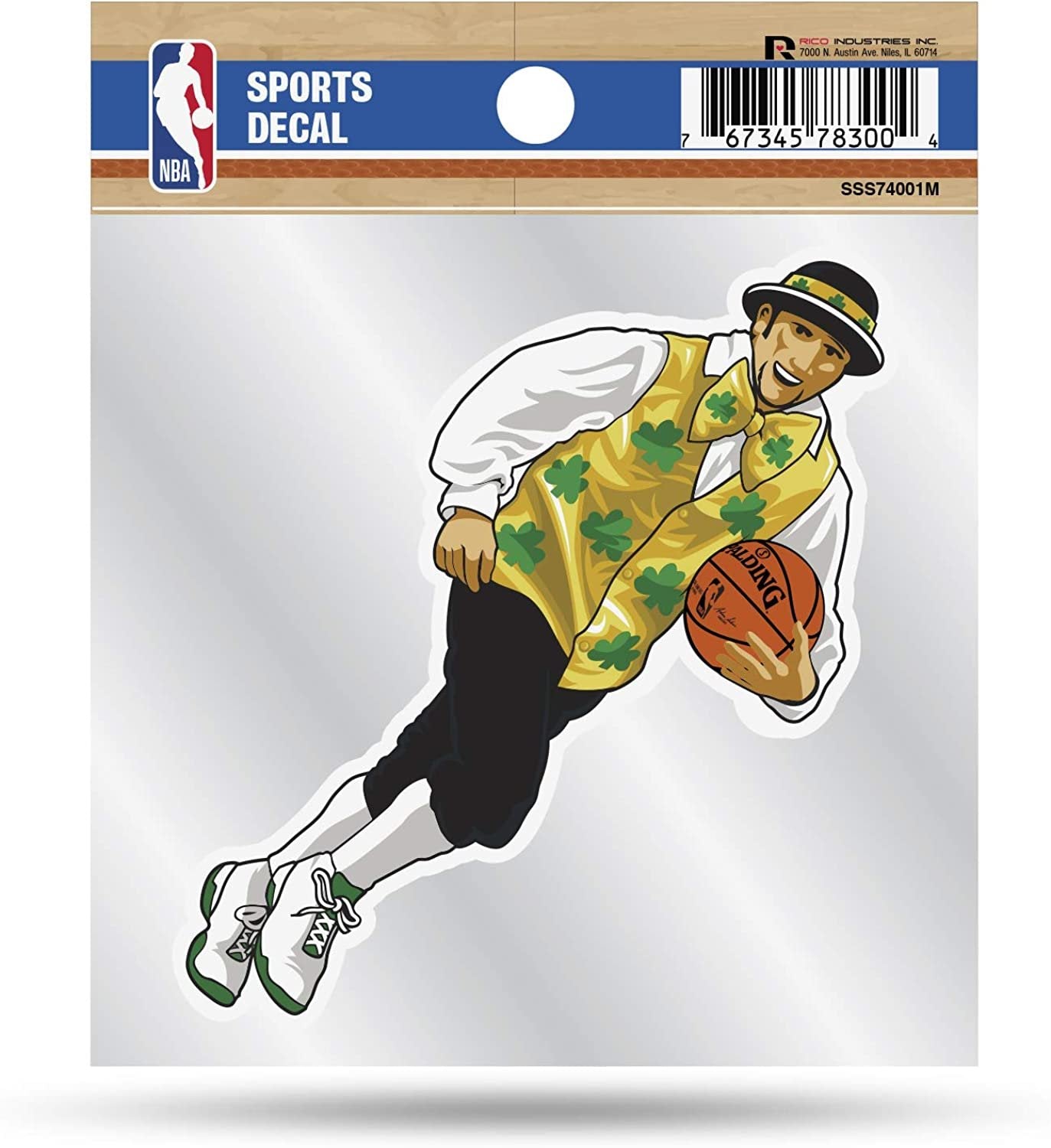 Boston Celtics 4x4 Decal Sticker Mascot Logo Premium with Clear Backing Flat Vinyl Auto Home NBA 1