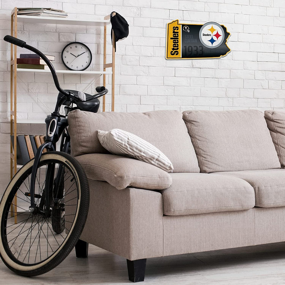Pittsburgh Steelers Pennant State Shape 18 Inch Soft Felt 3