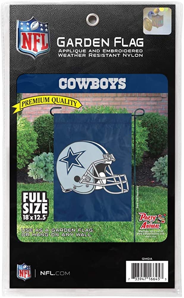 Dallas Cowboys Premium Garden Flag Banner Embroidered Applique 12x18 Inches 4