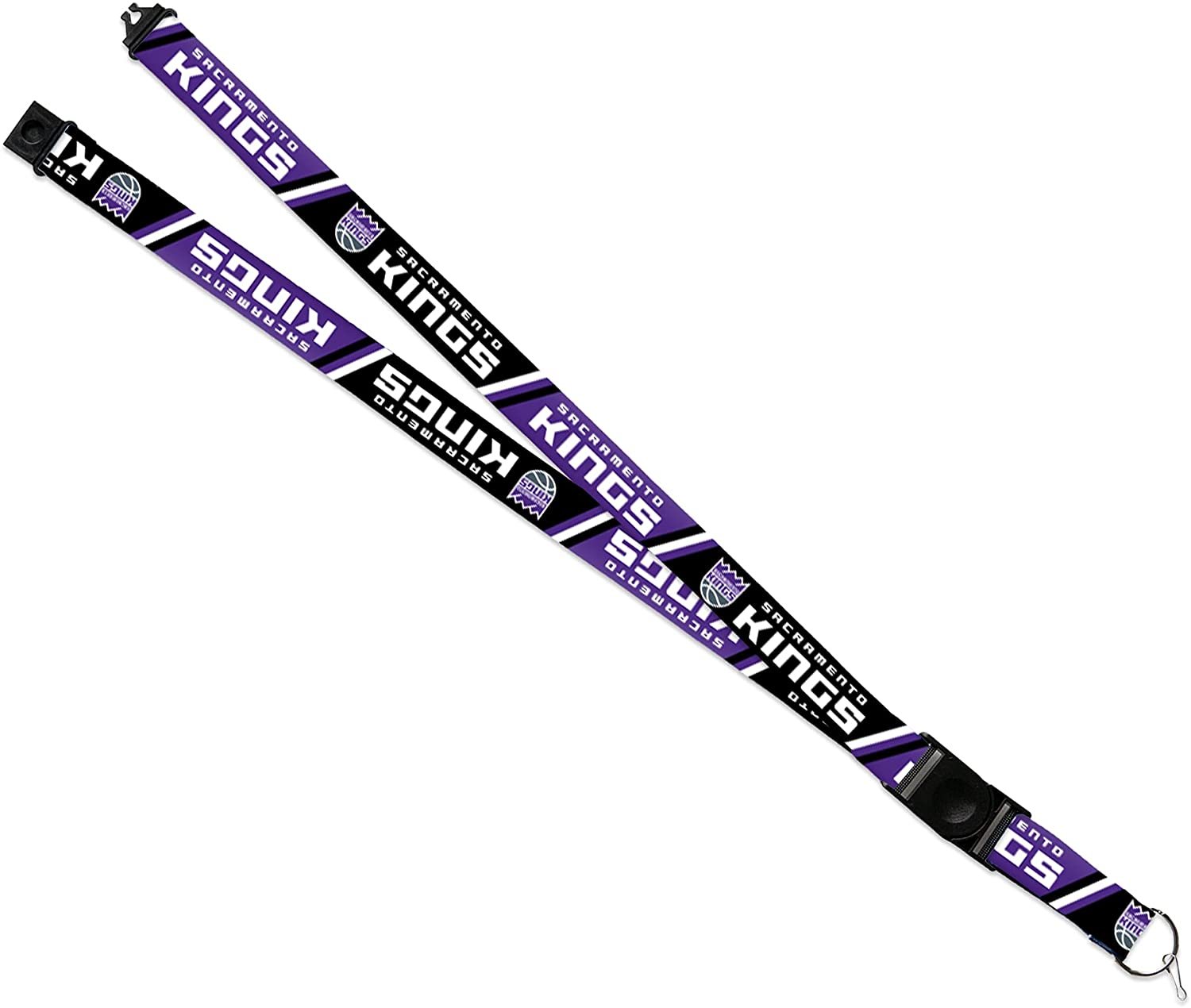 Sacramento Kings Premium Lanyard Keychain 18 Inch Button Clip Safety Breakaway 1
