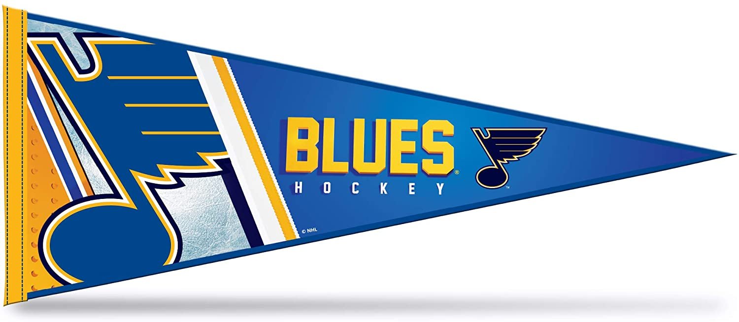 St. Louis Blues Pennant 12x30 Inch Soft Felt Hockey