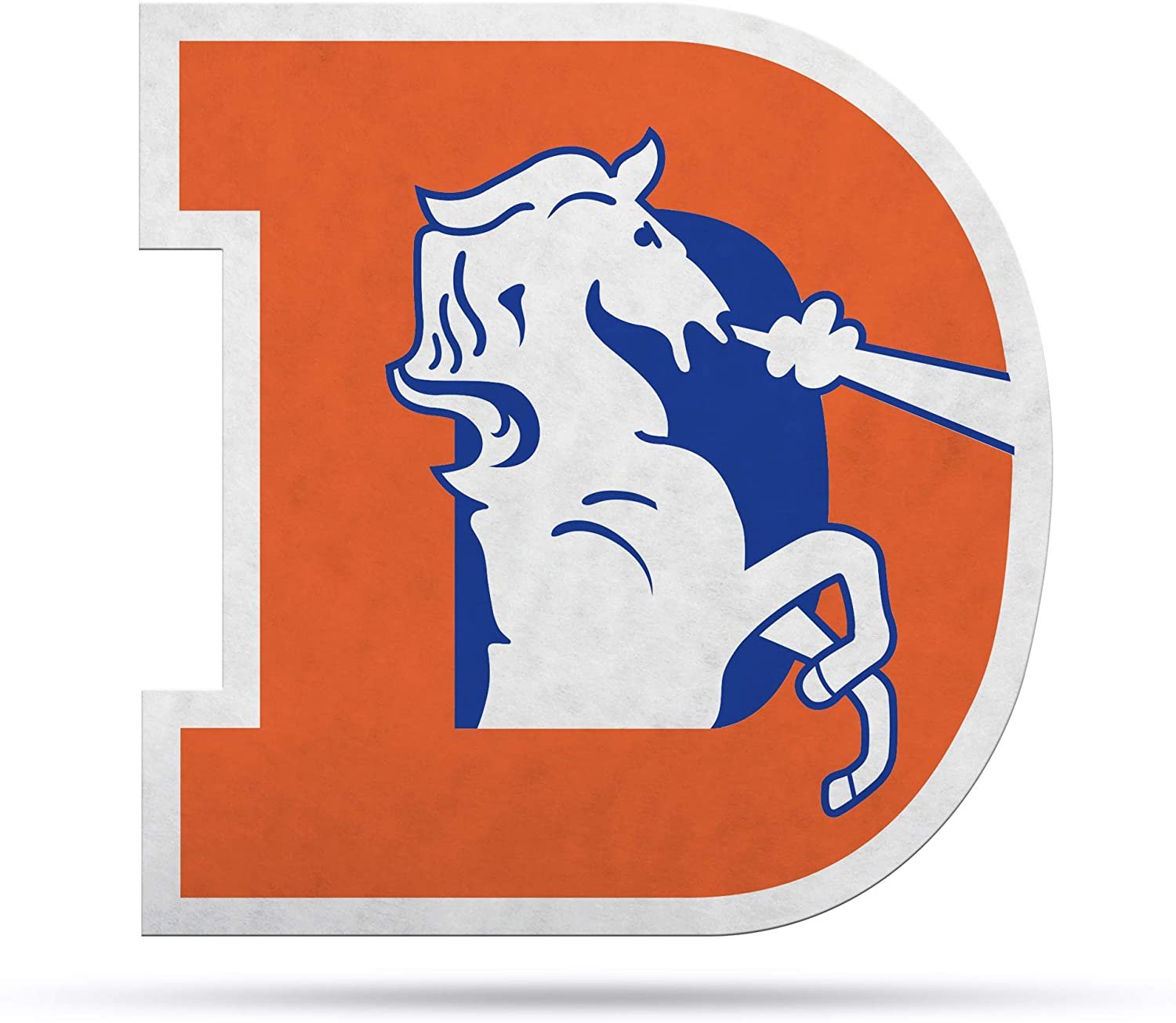 Denver Broncos Pennant Retro Logo 18 Inch Soft Felt 1
