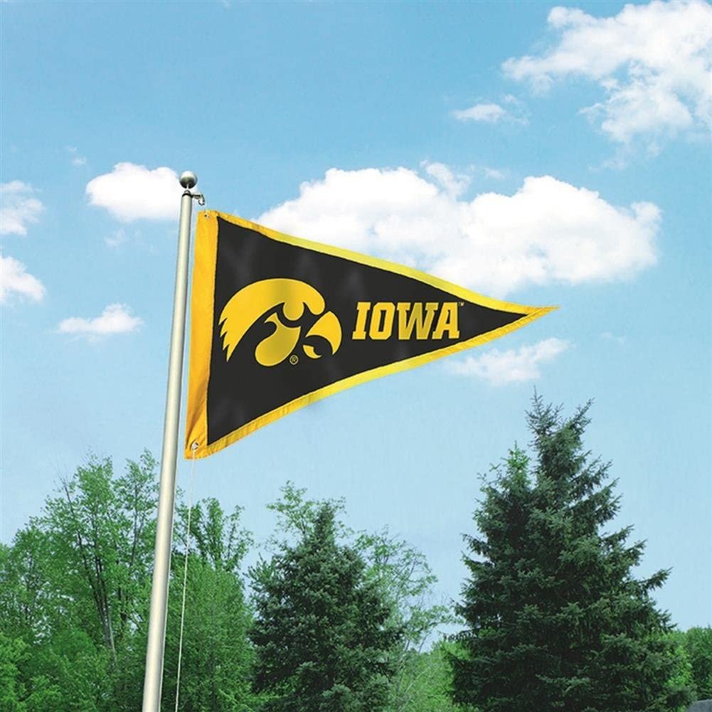 University of Iowa Hawkeyes Premium 3x5 Flag Banner, Pennant Design, Applique, Indoor or Outdoor, Single Sided 2