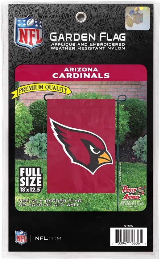 Arizona Cardinals Premium Garden Flag Banner Applique Embroidered 12.5x18 Inch 4