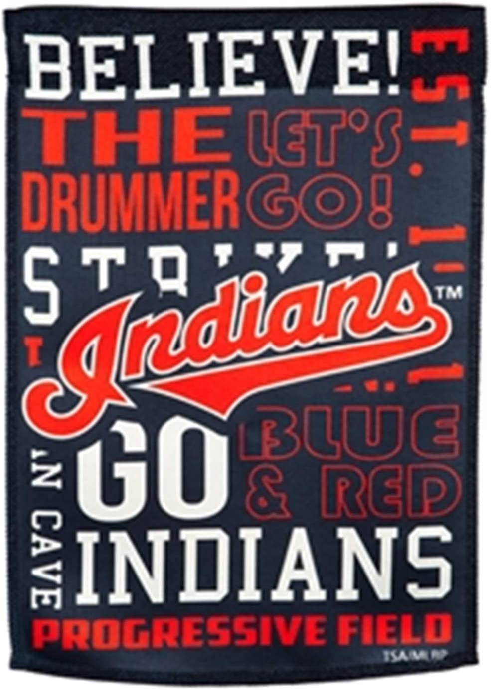 Cleveland Indians Guardians Premium Double Sided Banner House Flag, Fan Rules Design, 28x44 Inch 2