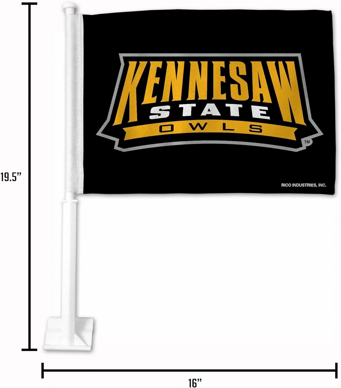 Rico Indiana Hoosiers 14x19 Double Sided Window Mount Car Flag 4