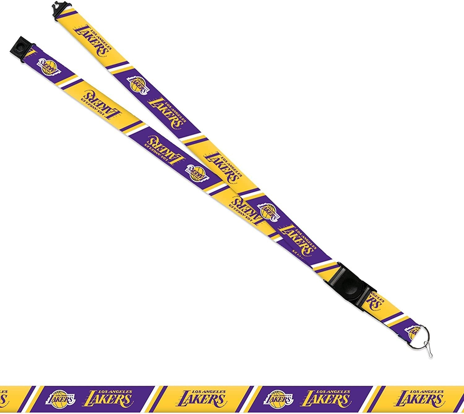 Los Angeles Lakers Lanyard Keychain Safety Breakaway Double Sided 2