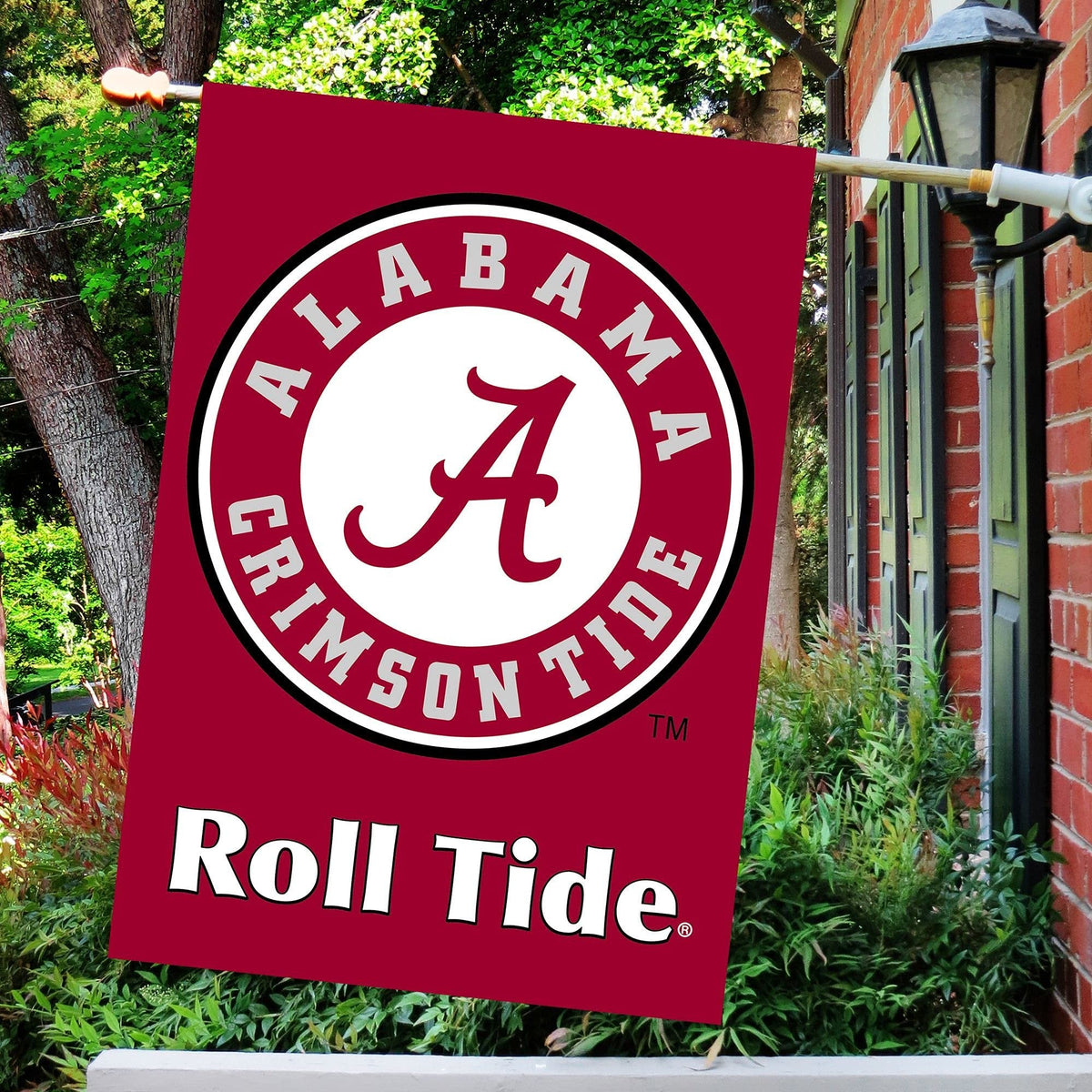 University of Alabama Crimson Tide Premium 2-Sided Banner Flag, 28x40 Inch, Sleeve at Top for Accepting Pole, Display Pole Sold Seperately